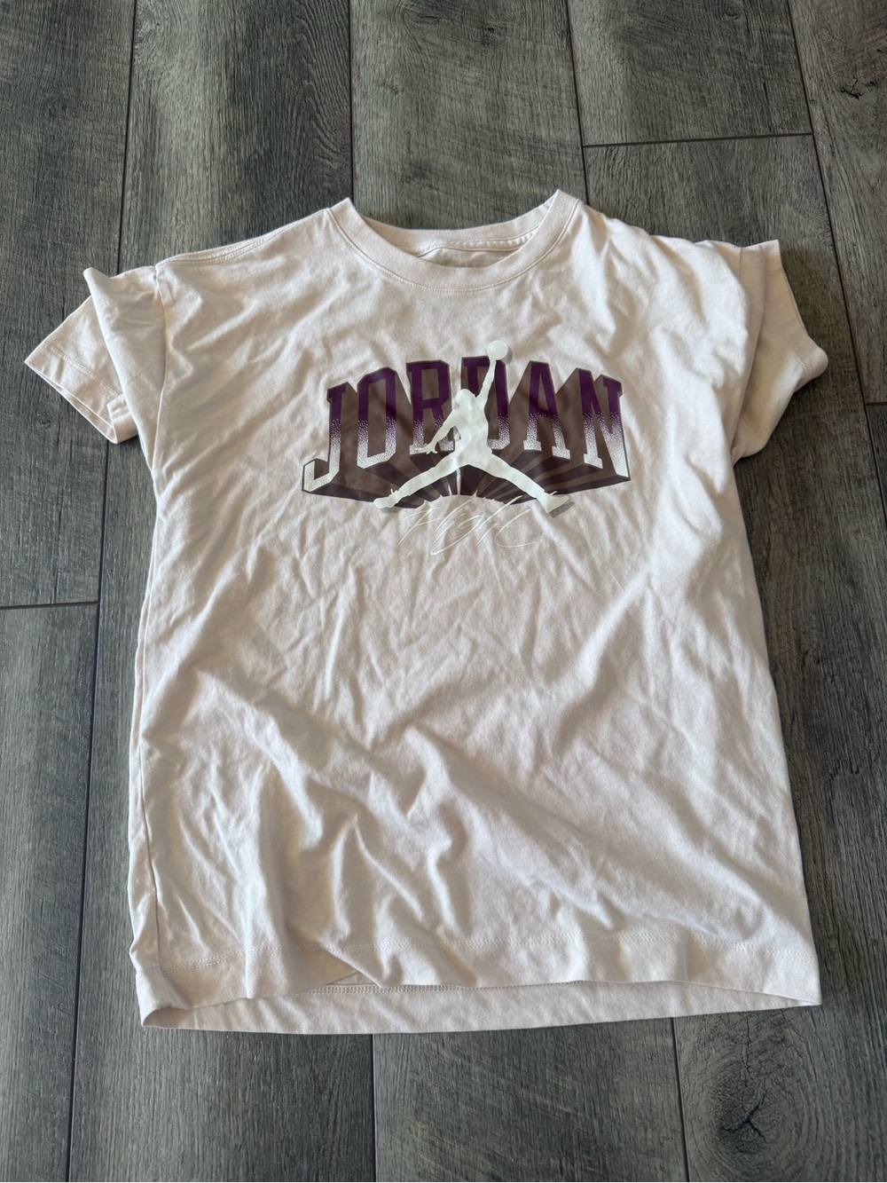 Jordan Youth Cream Graphic Logo Tee